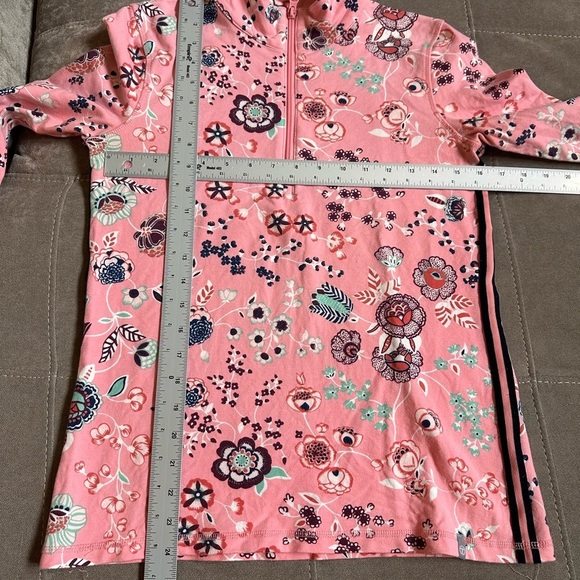 Talbots Pink Graphic Fitted Long Sleeve Polo - Picture 10 of 10